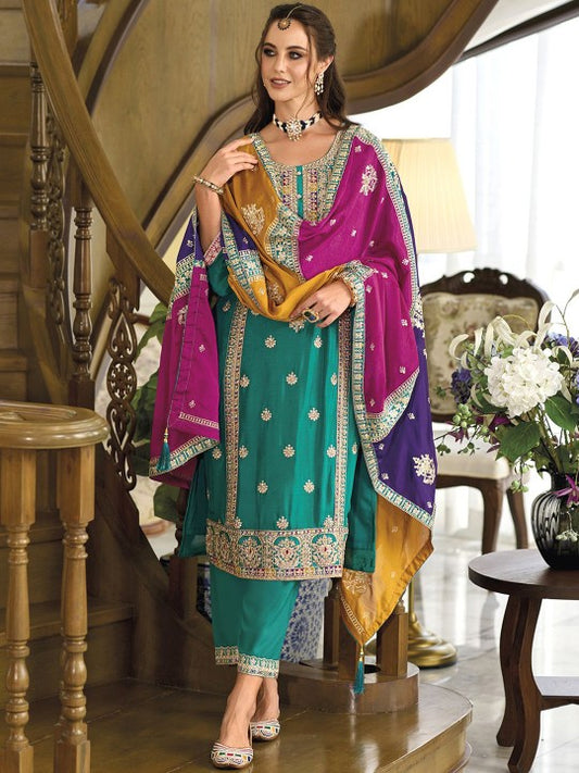 Trendmalls Women Floral Embroidered Kurta