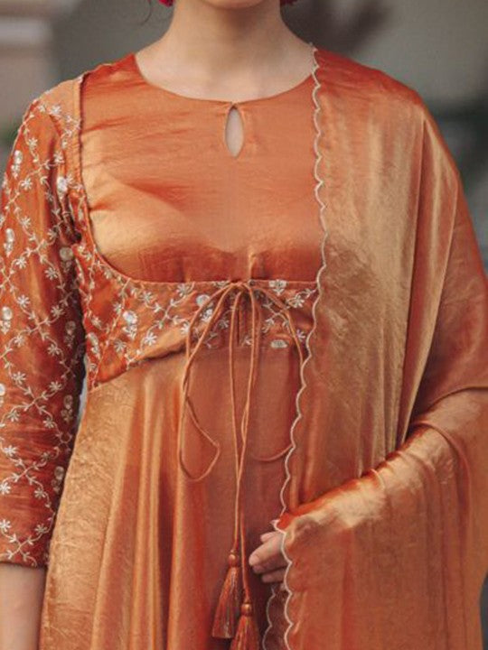 anayna Women Ethnic Motifs Embroidered Panelled Kurta