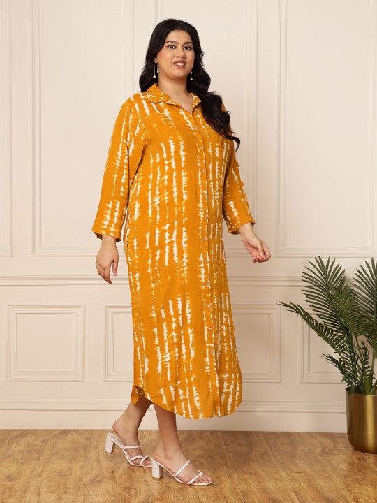 Vibes by Deebaco  Plus Size Printed A-Line Maxi Dress