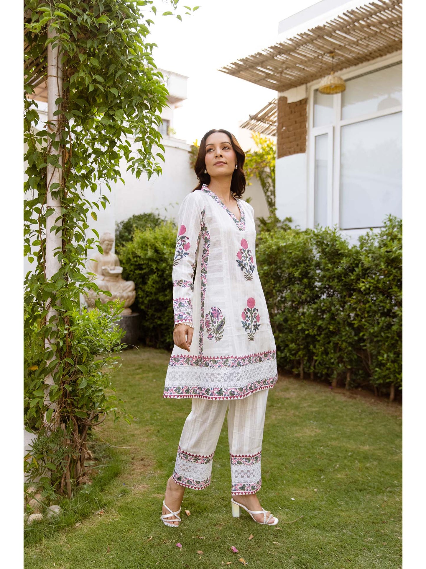 Bagh Cream Twin Co-Ord (Set of 2)