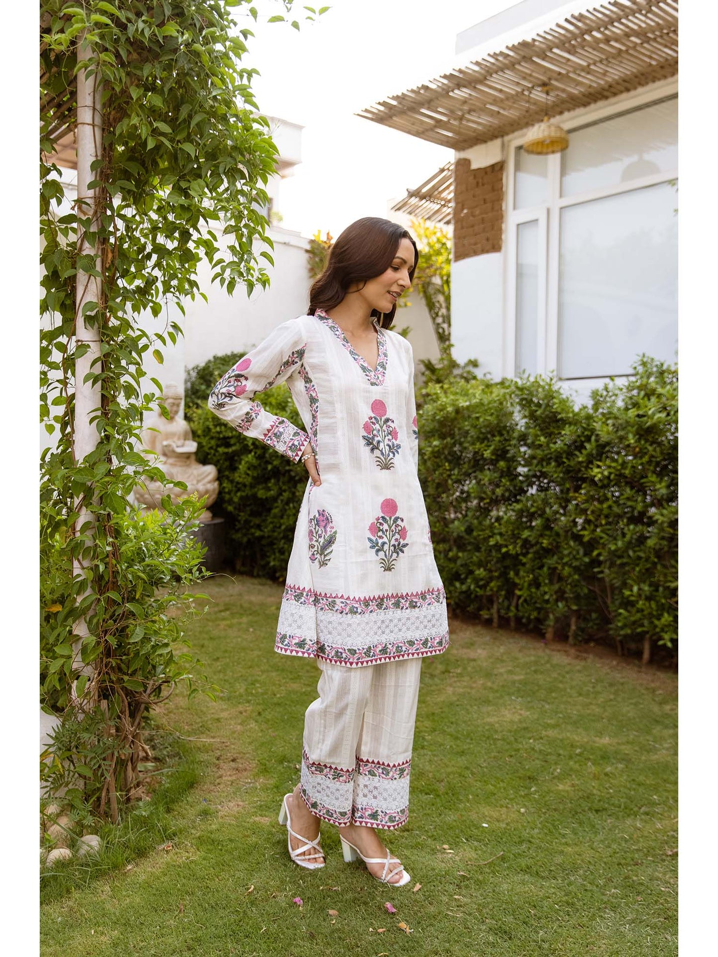 Bagh Cream Twin Co-Ord (Set of 2)
