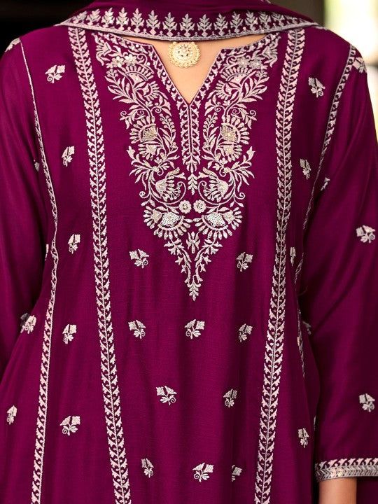 Indo Era Women Ethnic Motifs Embroidered Regular Sequinned Kurta