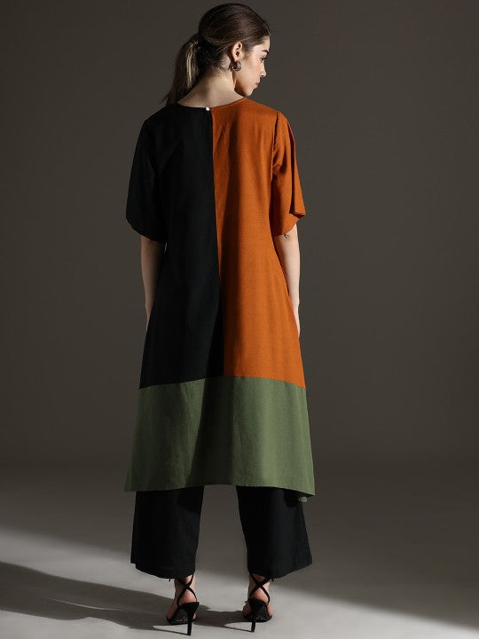Dora Dori Relaxed Fit Colorblocked Co-Ord Set