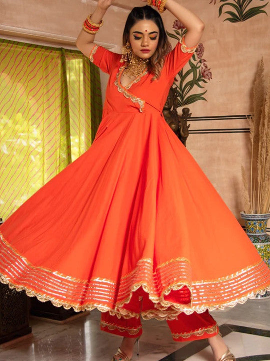 Kurta With Trousers & Dupatta