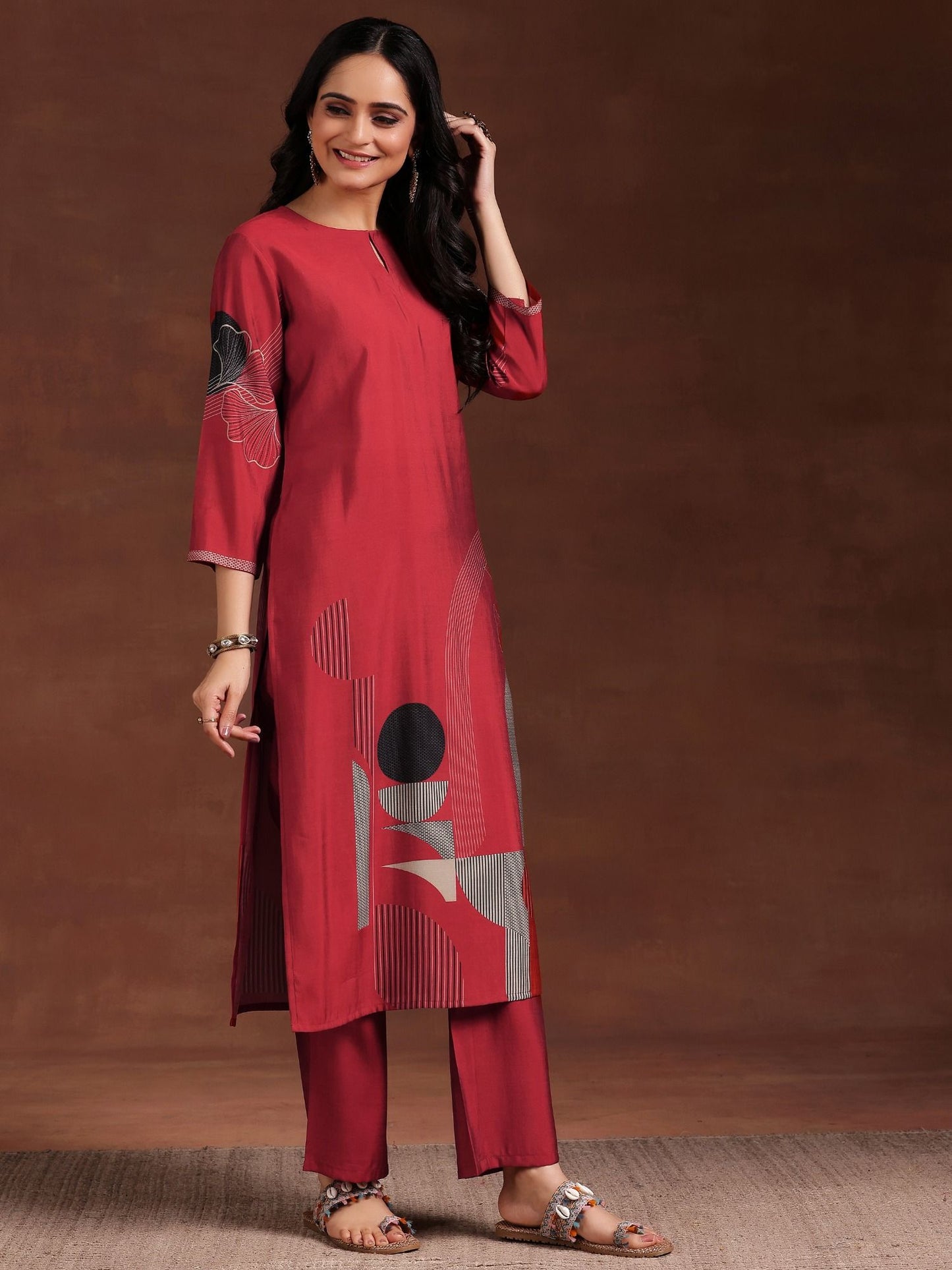 Printed Kurta with Pant and Dupatta (Set of 3)