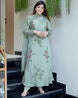 Women Floral Flared Kurta Set