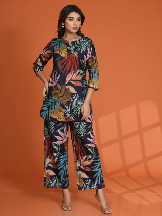 Printed Cotton Cambric Co-Ord (Set of 2)