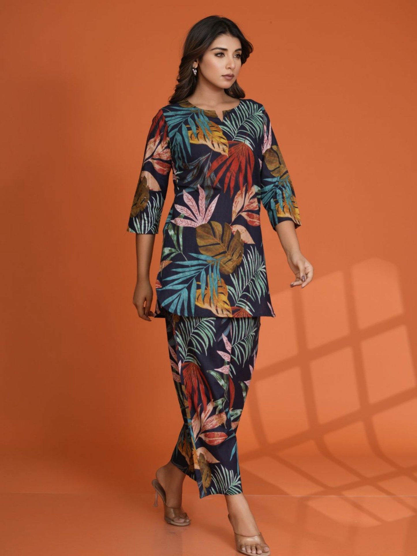 Printed Cotton Cambric Co-Ord (Set of 2)