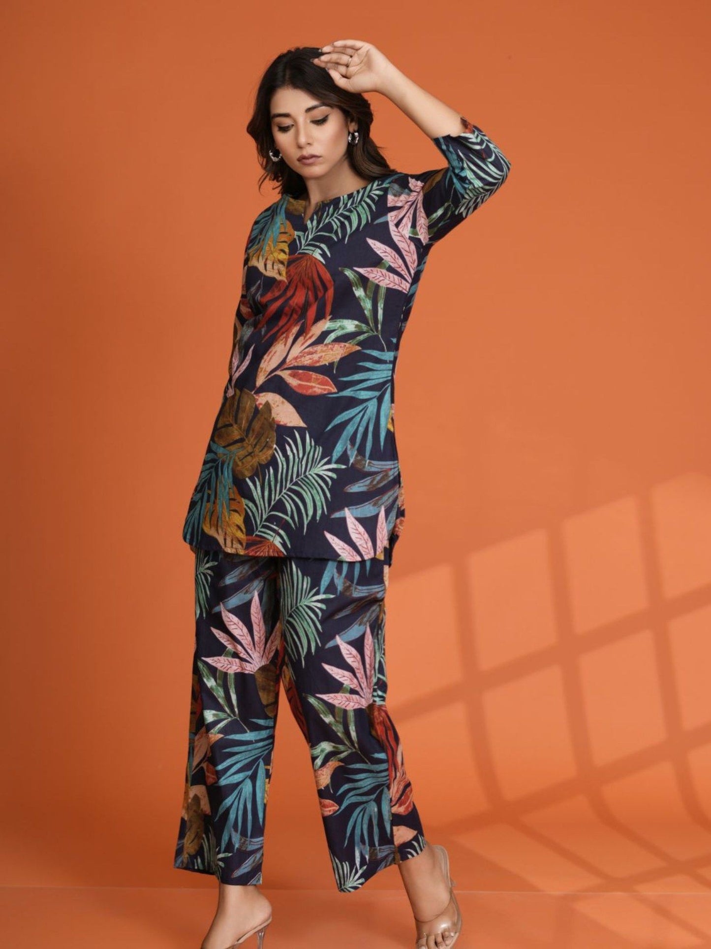 Printed Cotton Cambric Co-Ord (Set of 2)