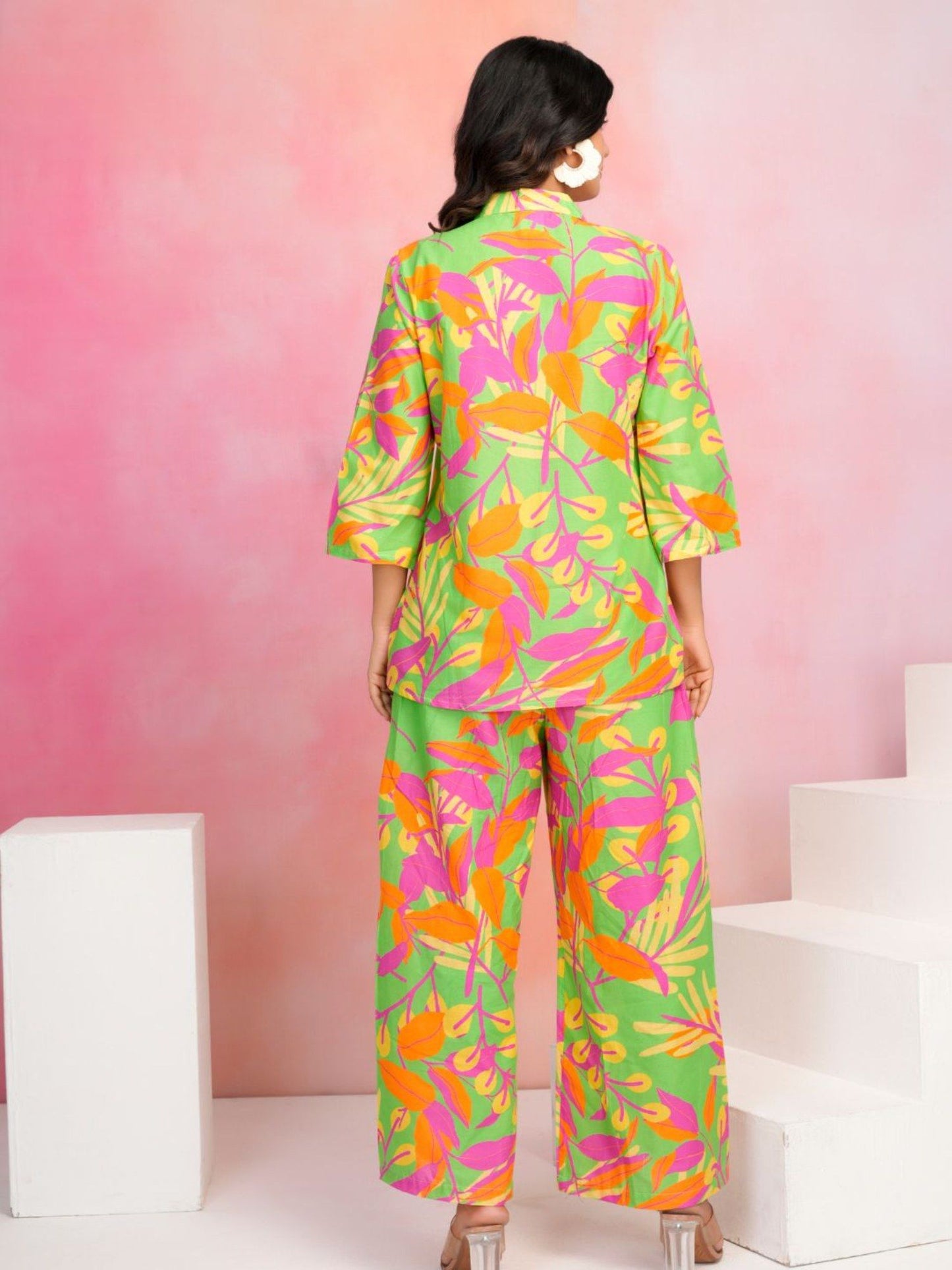 Printed Cotton Cambric Co-Ord (Set of 2)