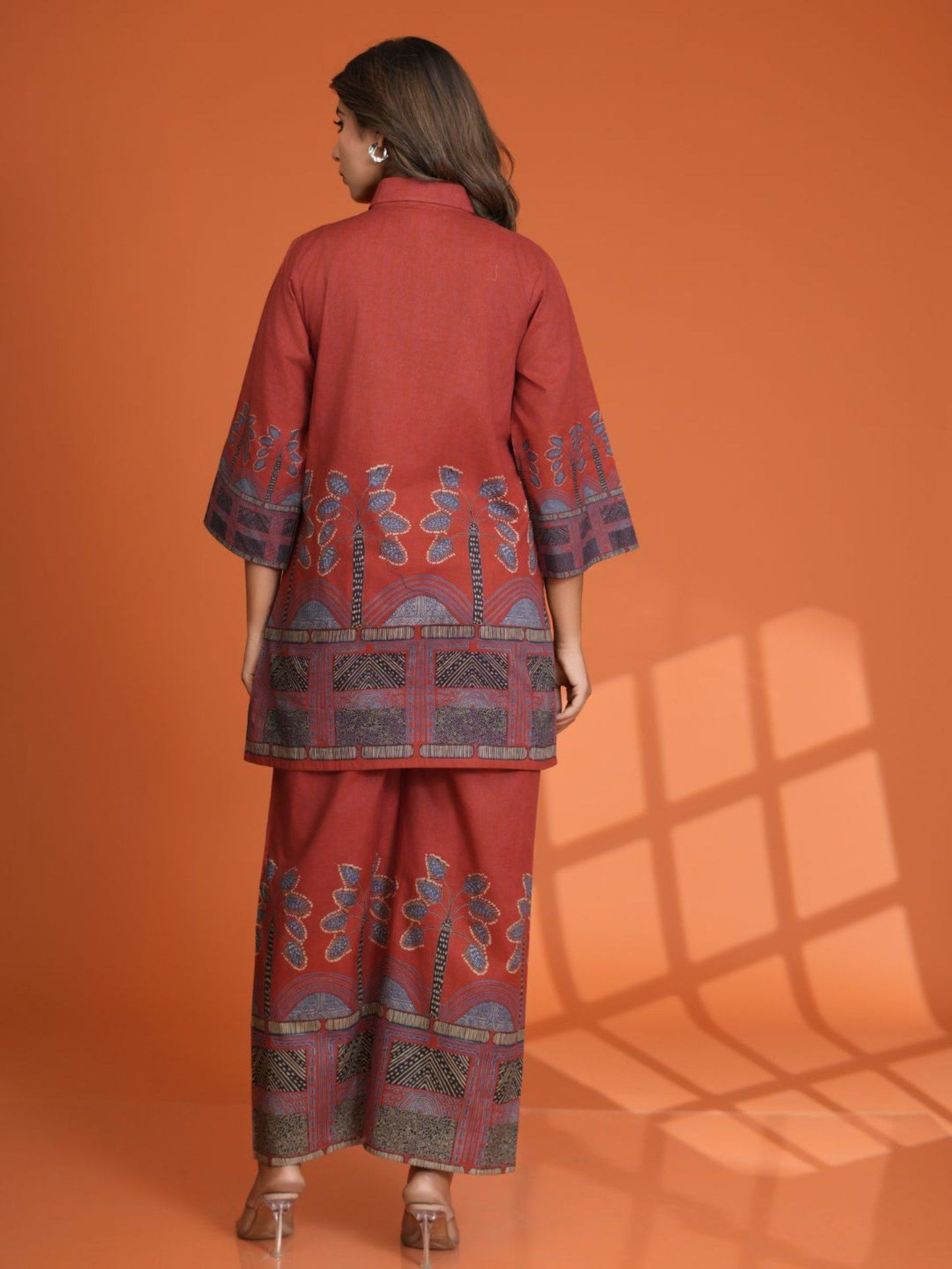 Printed Beaded Co-Ord (Set of 2)