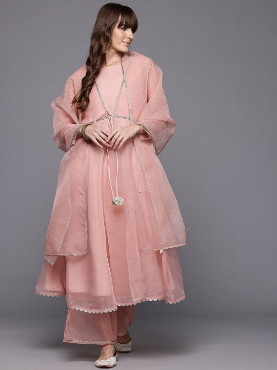 Ahalyaa Printed Empire Gotta Patti Kurta