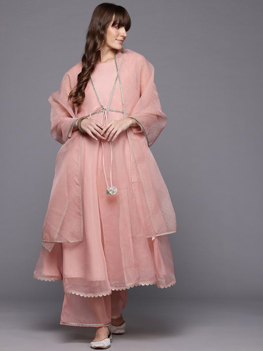 Ahalyaa Printed Empire Gotta Patti Kurta