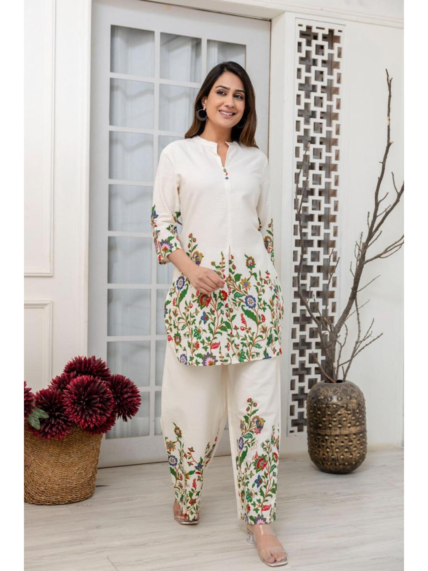 Colba vibe printed Cotton Co-ord (Set of 2)