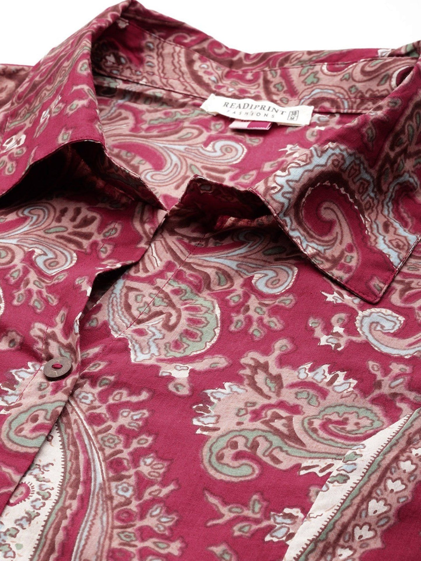 A-Line Style Cotton Fabric Red Co-Ord (Set of 2)