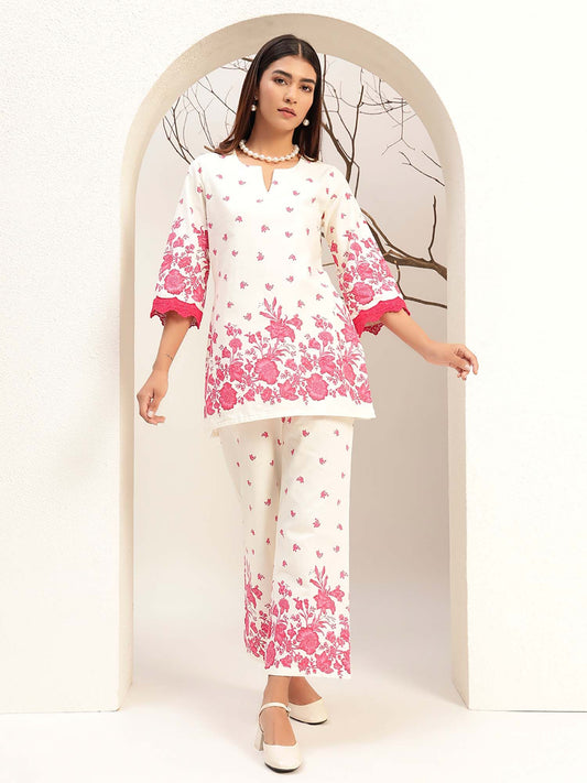 Floral Printed Round Neck Casual Co-Ord (Set of 2)