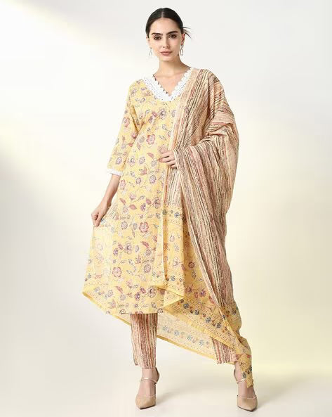 Women Floral Kurta Set