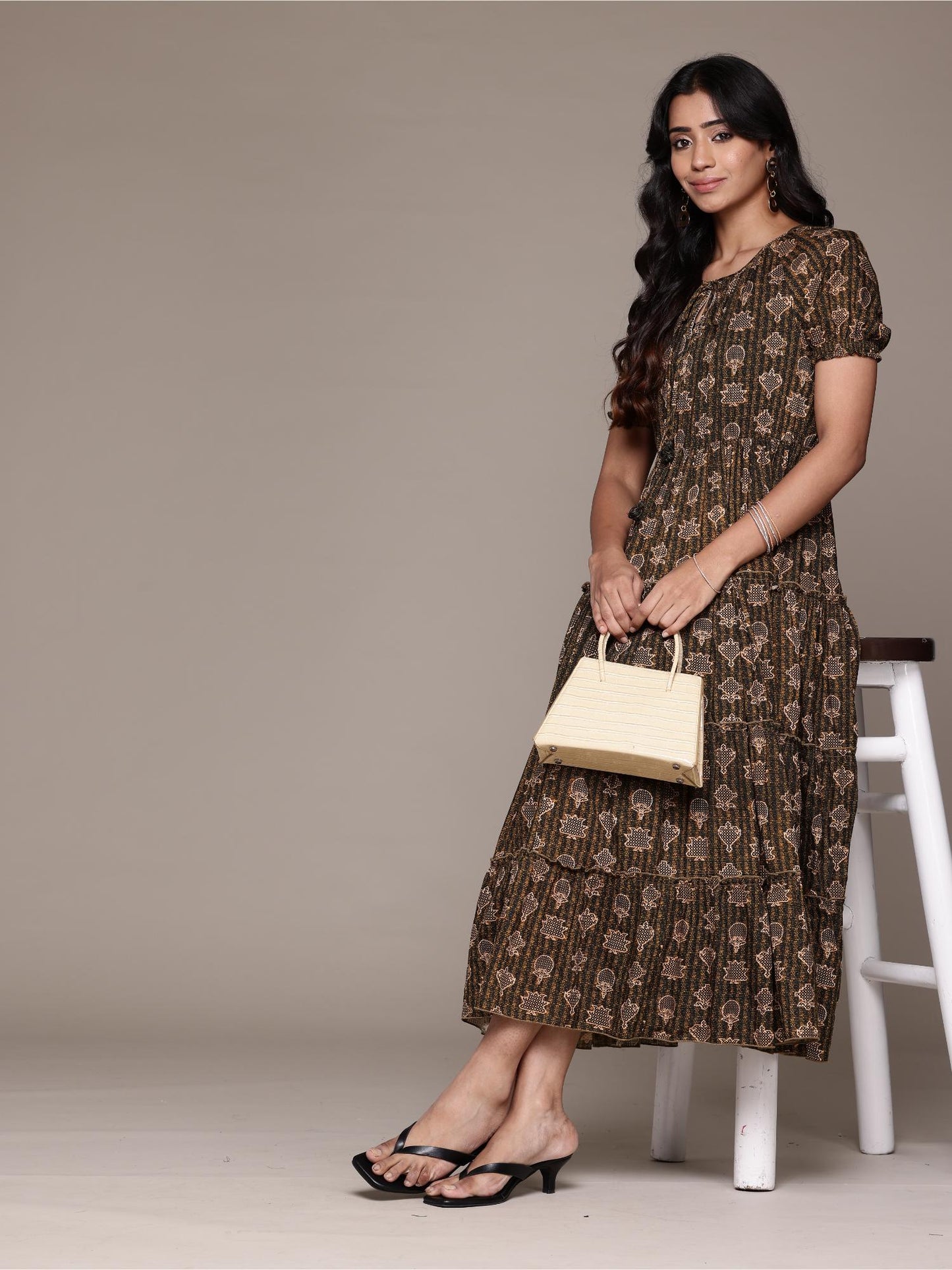 Women's Dhriti Printed Long Dress