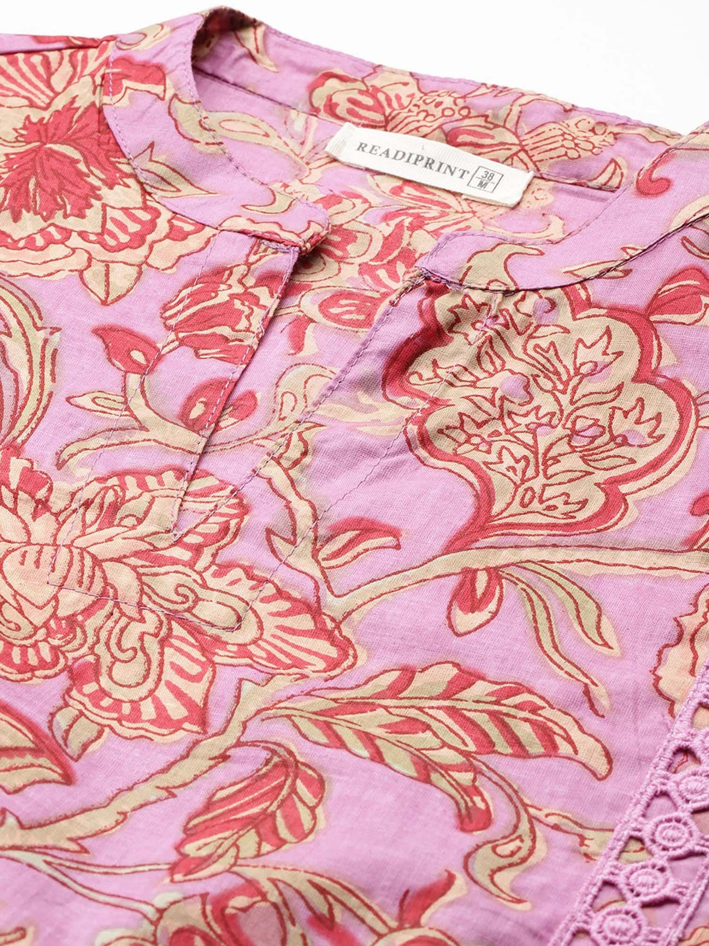 A-Line Style Purple Floral Co-Ord (Set of 2)