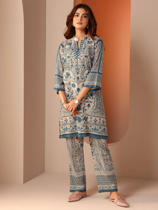 Women Multi-Color Floral Co-ord (Set of 2)