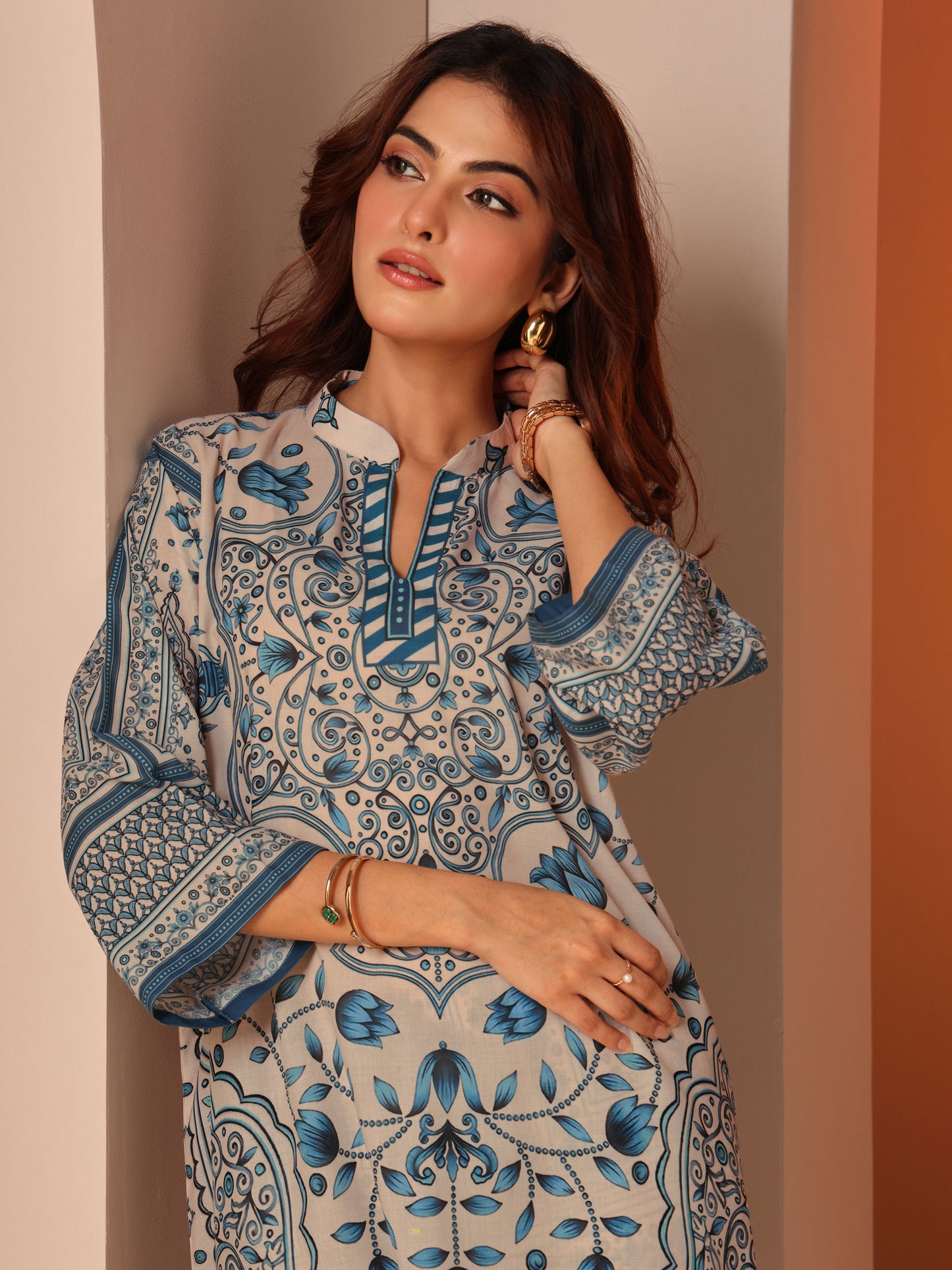 Women Multi-Color Floral Co-ord (Set of 2)