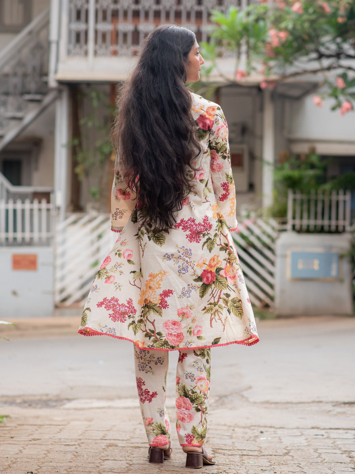 Women Multi-Color Floral Co-ord (Set of 2)