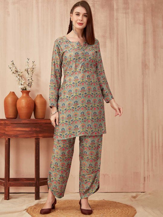CHANSI Printed Tunic & Trouser