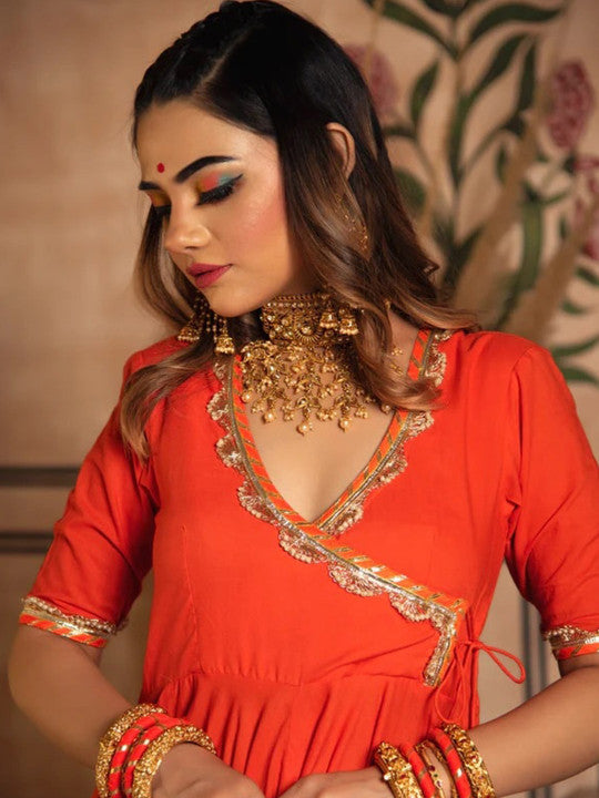 Kurta With Trousers & Dupatta