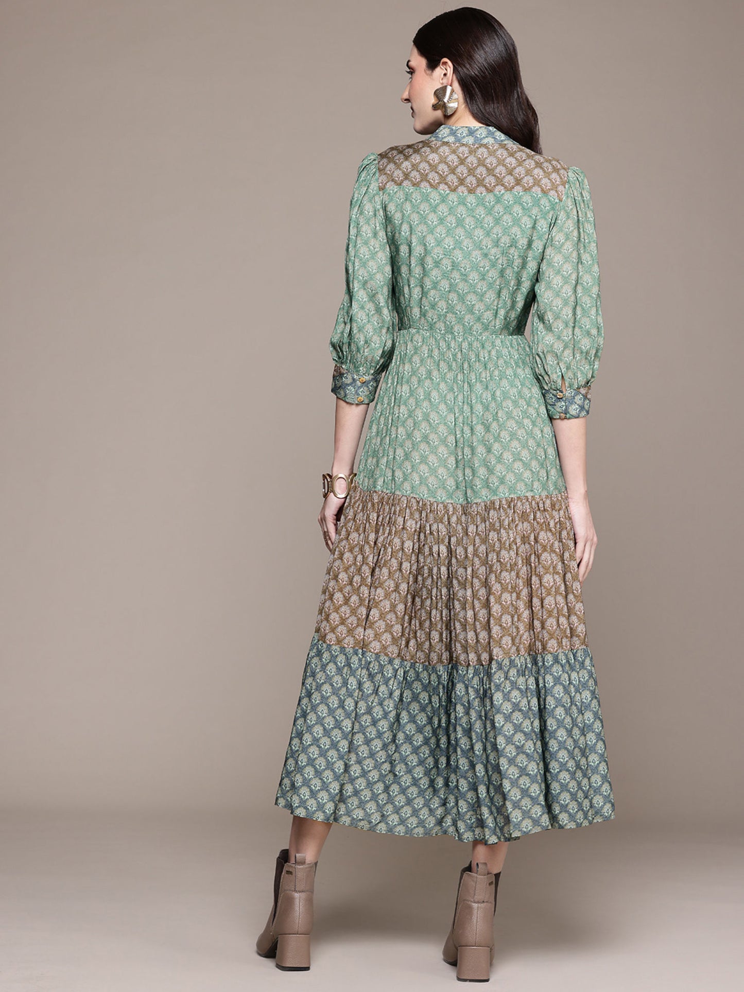 Green Essential-Avani Buti Long Dress