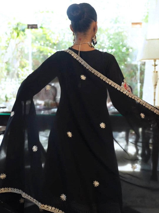 Indo Era Embroidered Mirror Work Straight Kurta