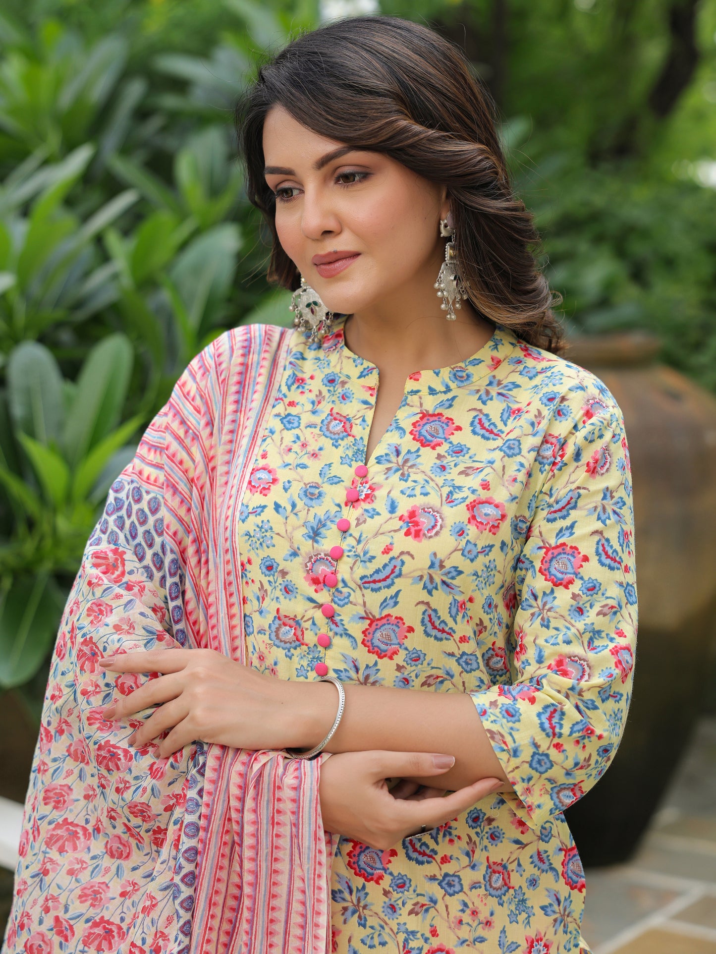 Soft Cotton Floral Kurta