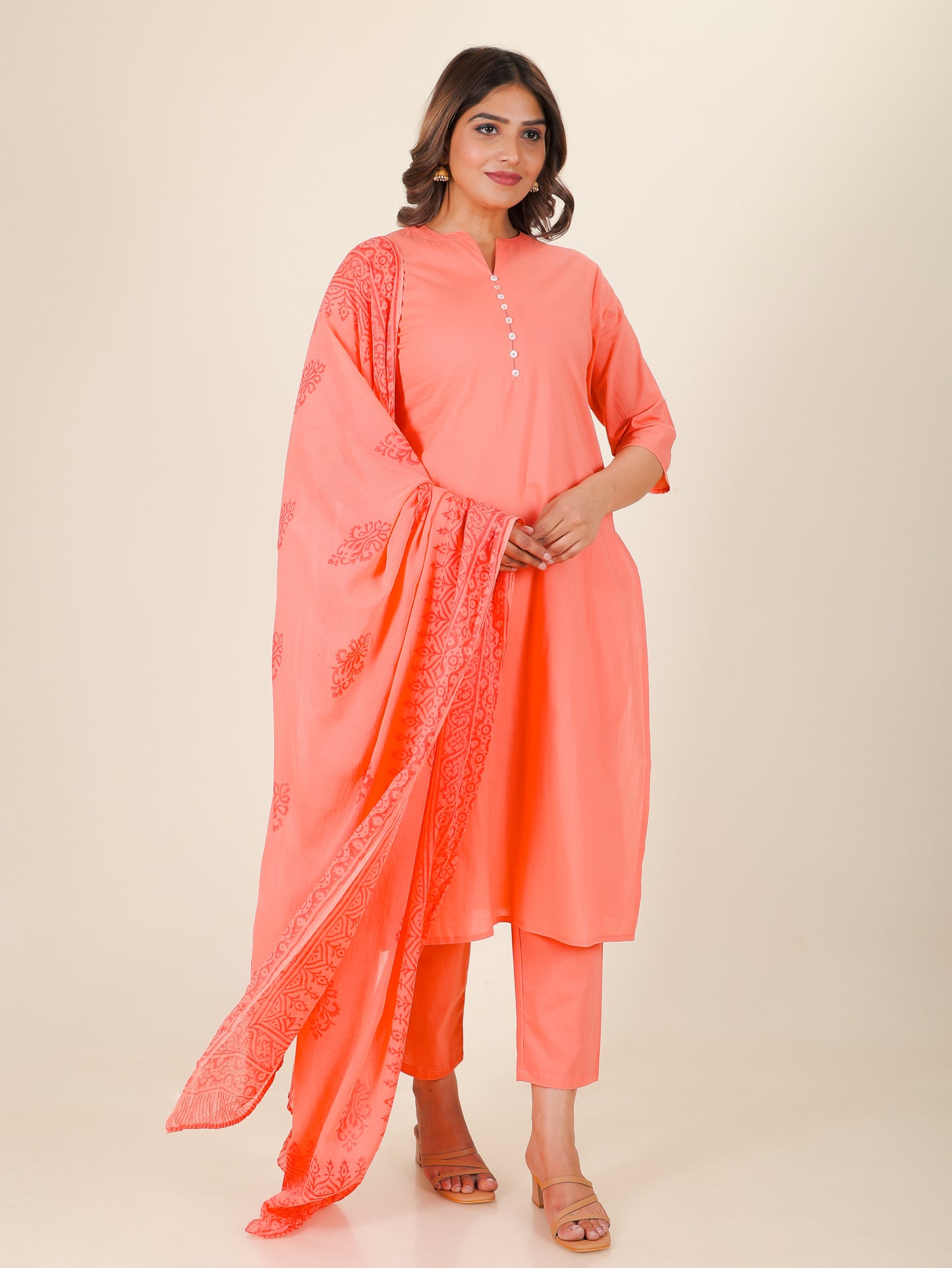 Soft Cotton Solid Kurta