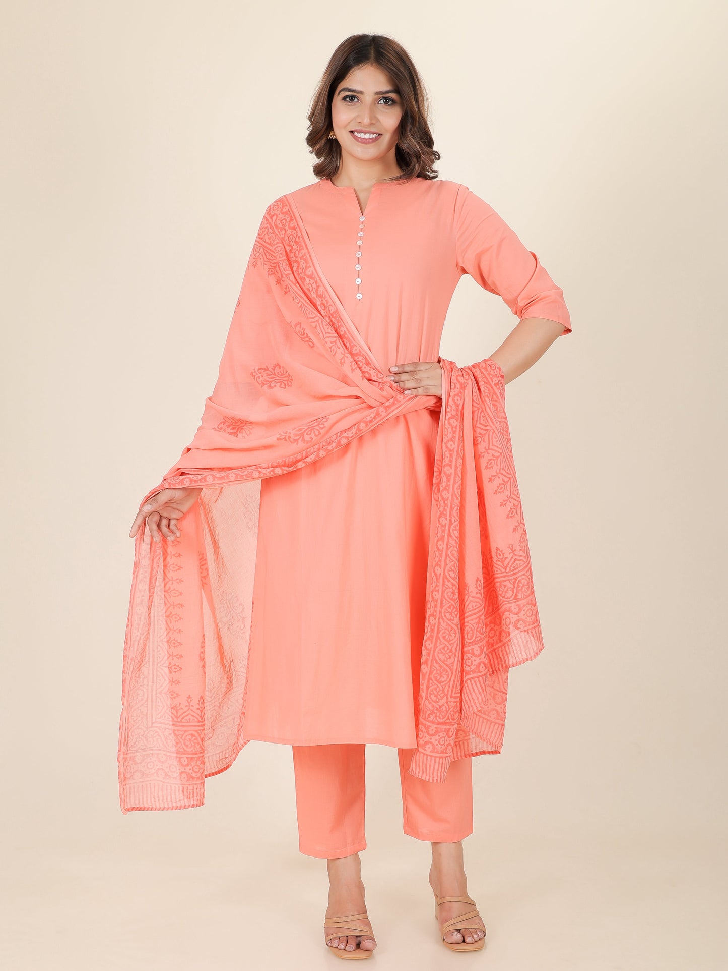 Soft Cotton Solid Kurta