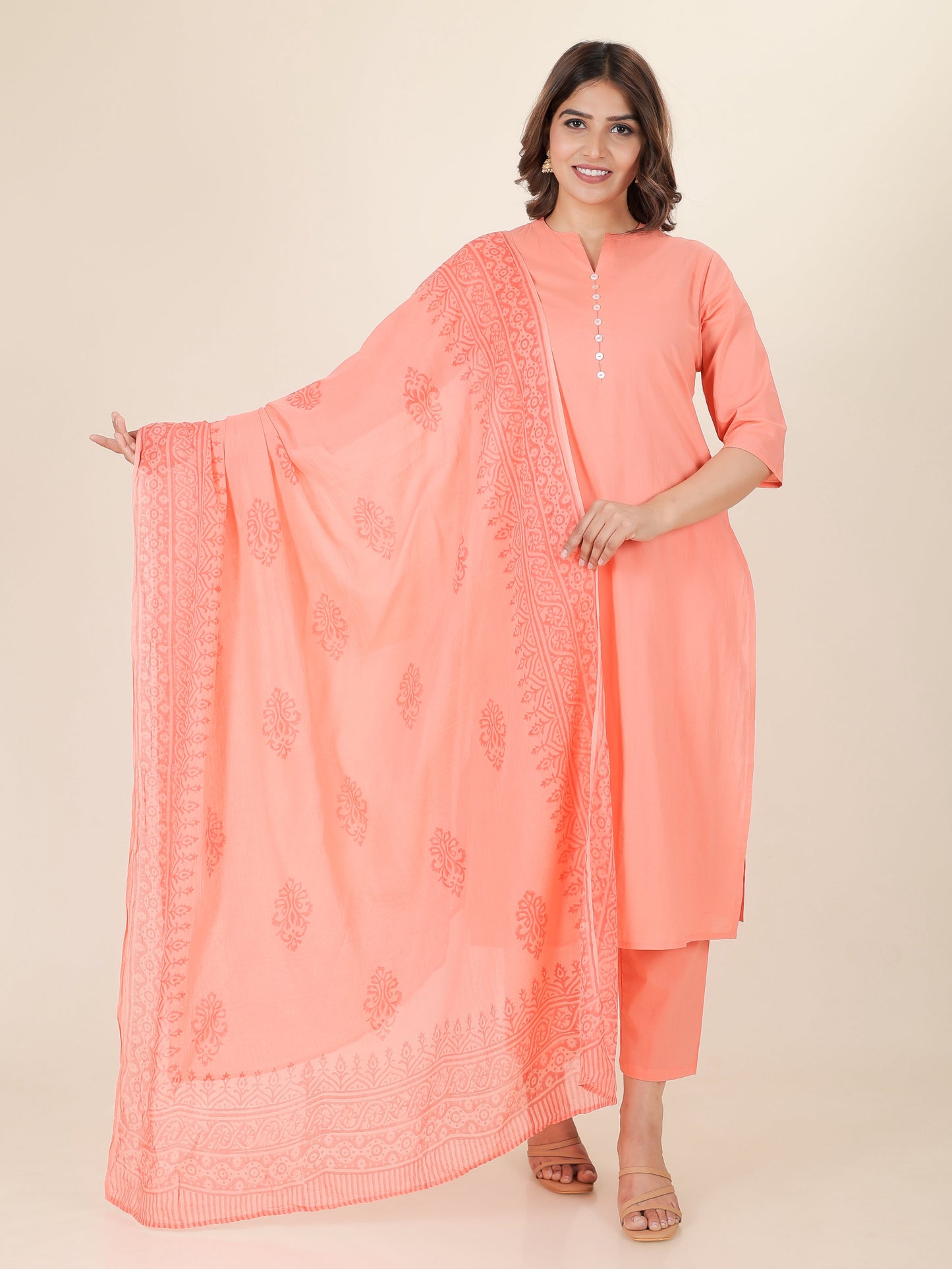 Soft Cotton Solid Kurta