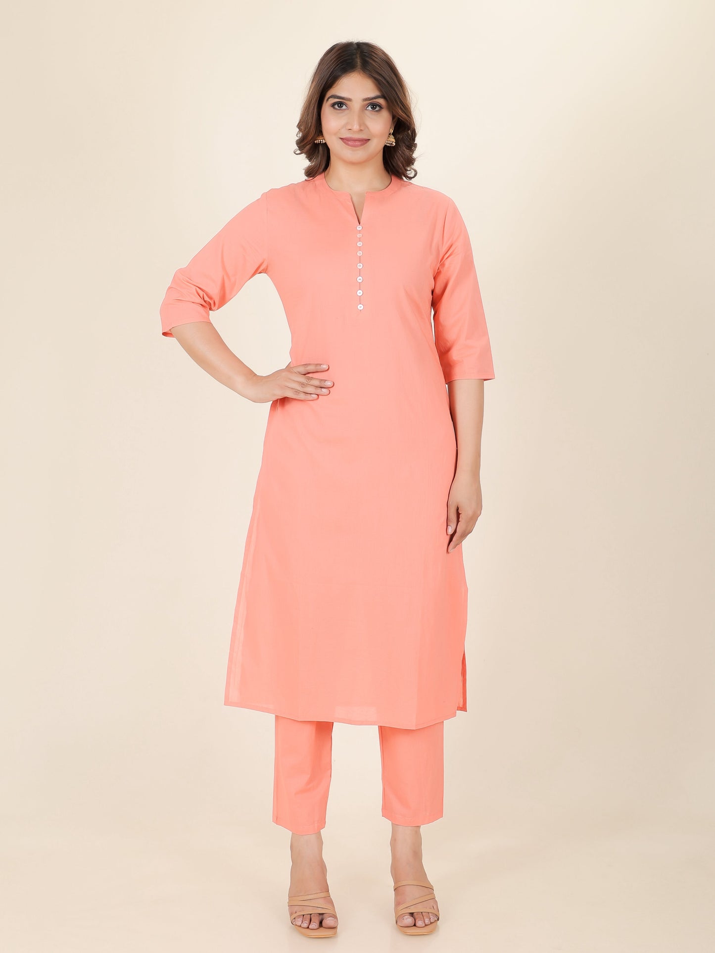 Soft Cotton Solid Kurta