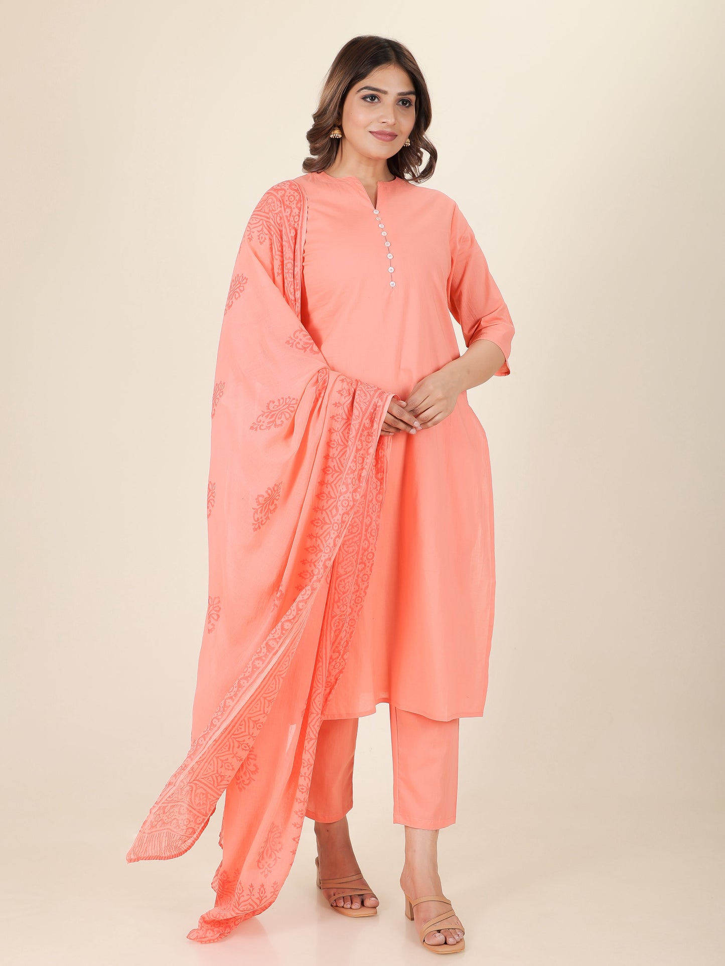 Soft Cotton Solid Kurta