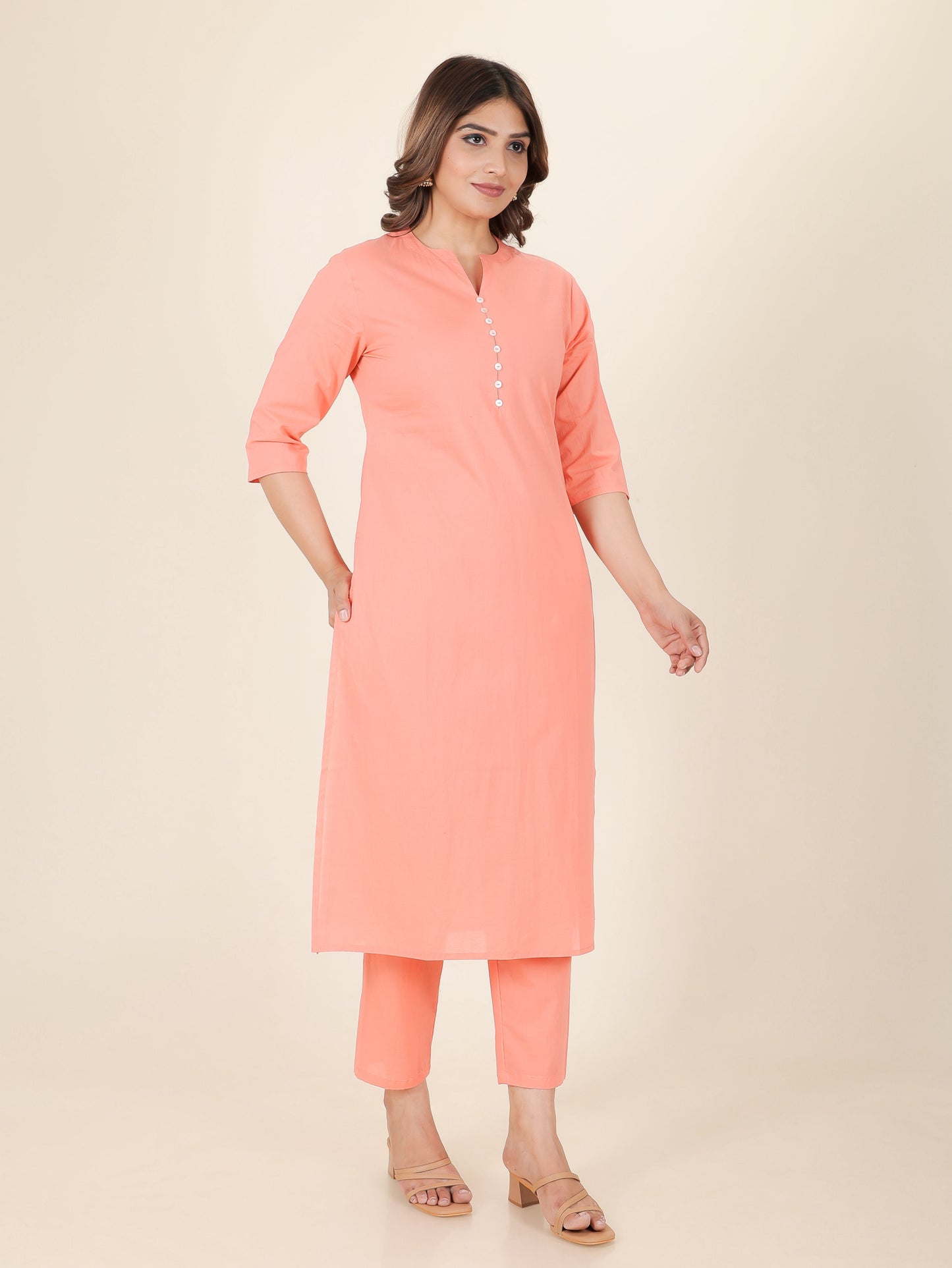 Soft Cotton Solid Kurta