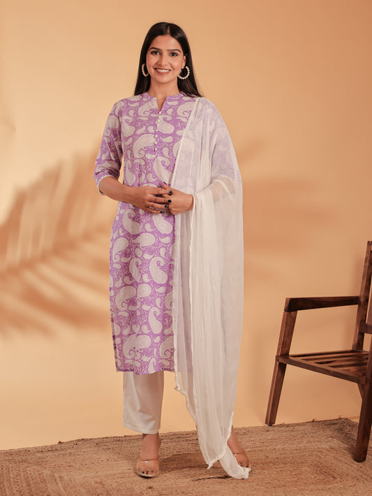 Soft Cotton Paisley Kurta