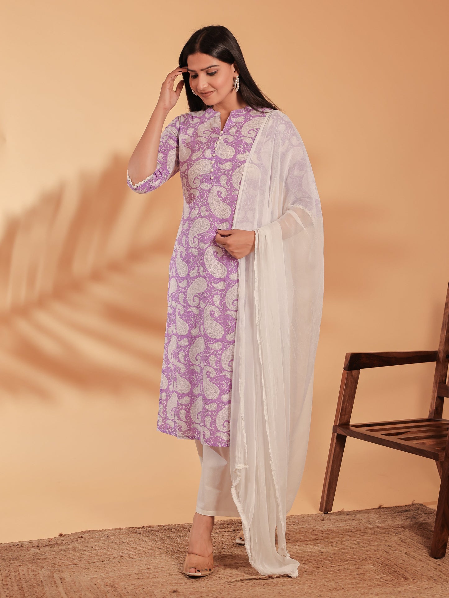 Soft Cotton Paisley Kurta