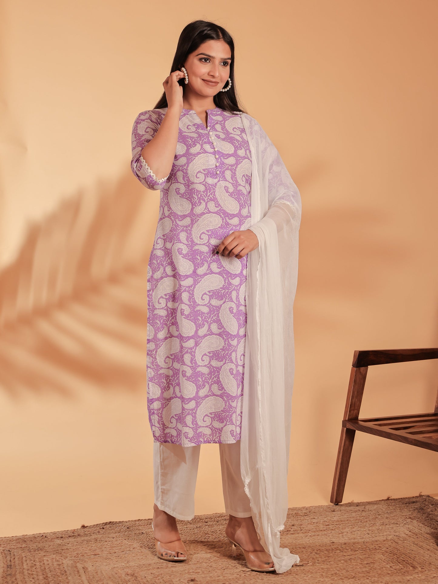 Soft Cotton Paisley Kurta