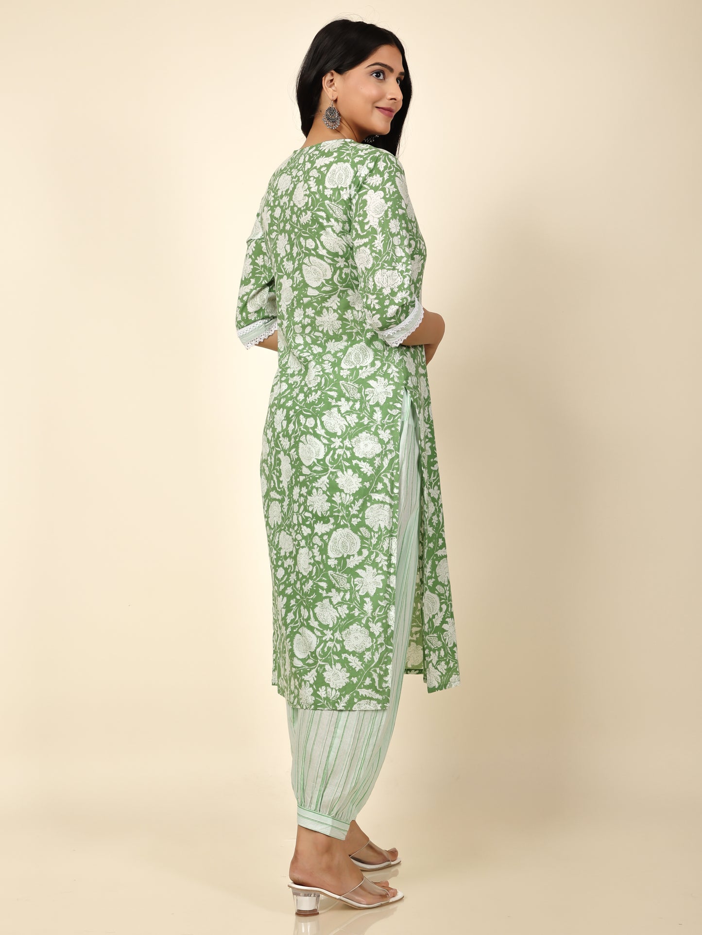 Soft Cotton Floral Kurta