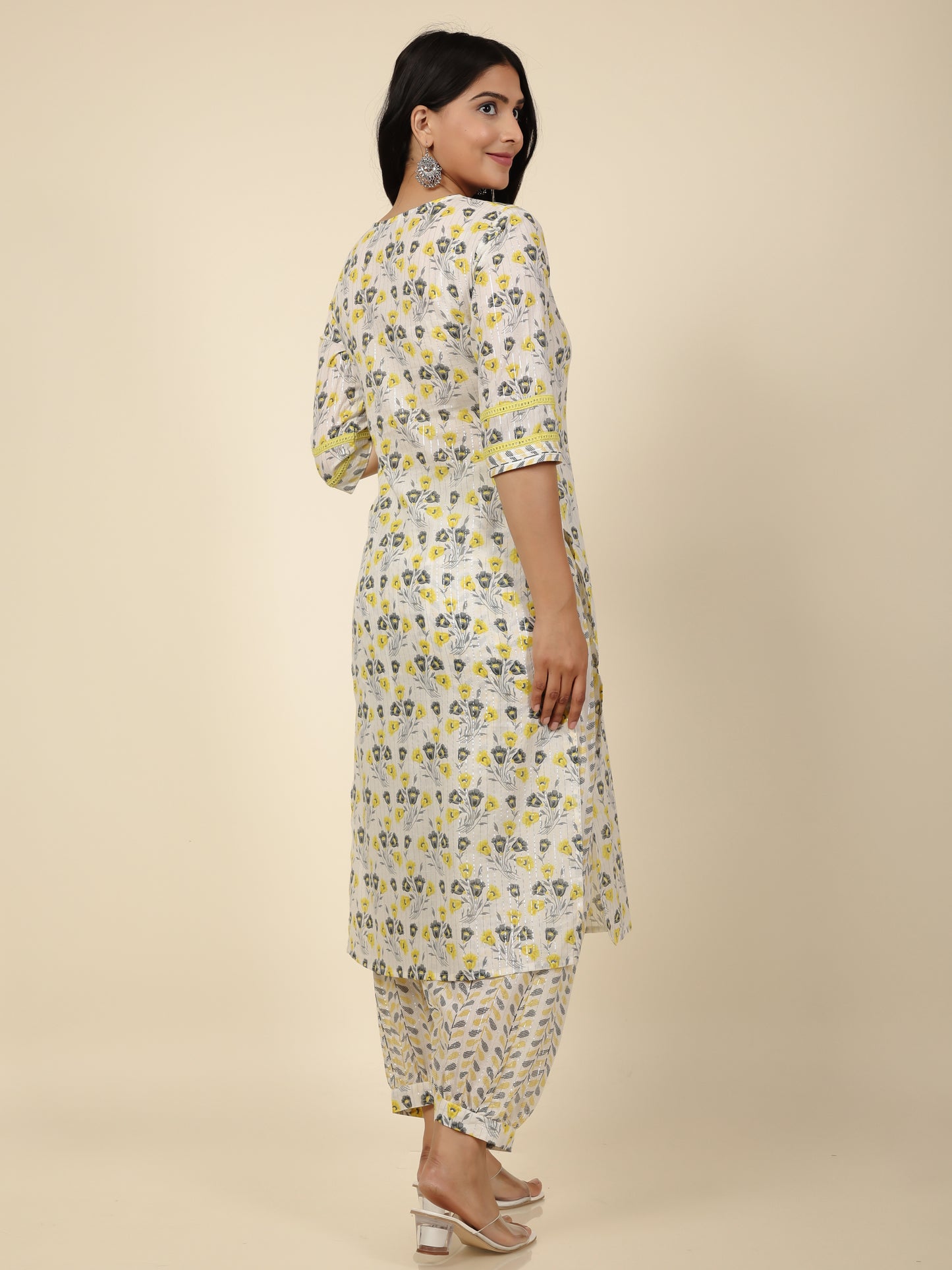 Soft Cotton Floral Kurta