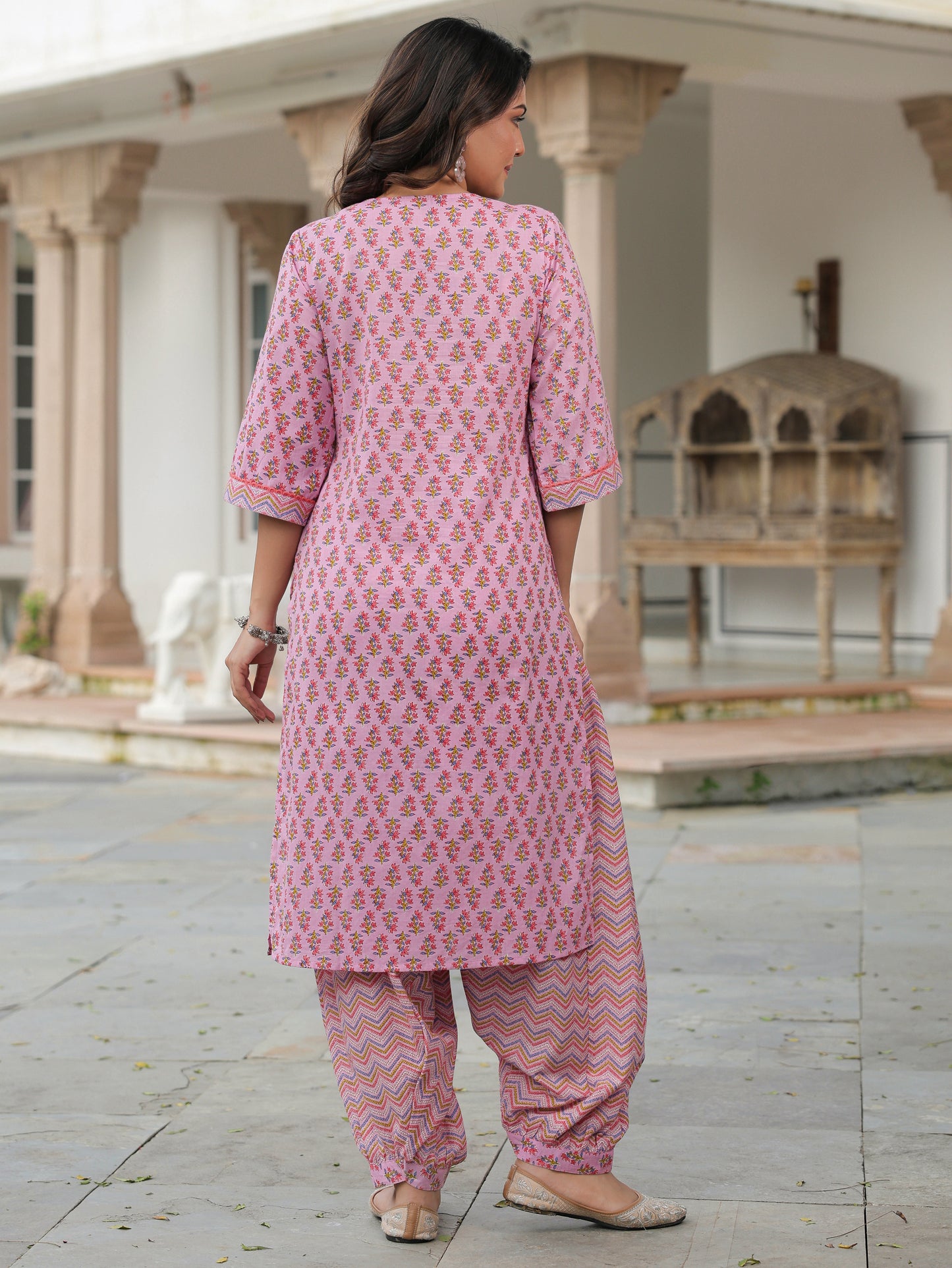 Soft Cotton Floral Kurta