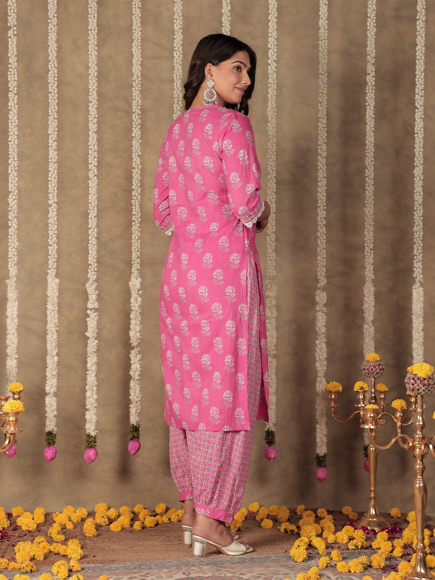 Soft Cotton Floral Kurta