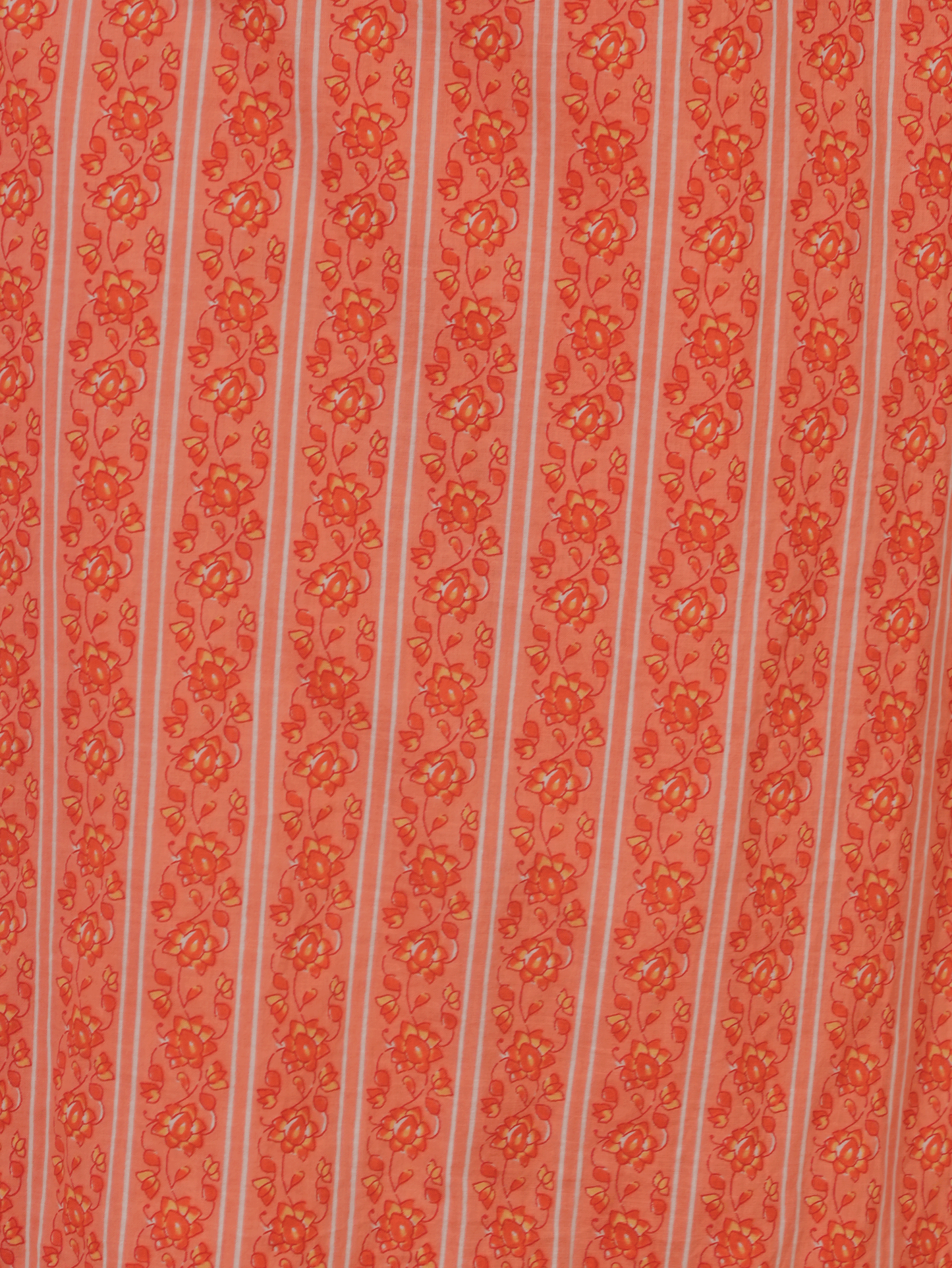 Soft Cotton Striped Straight Orange Kurta