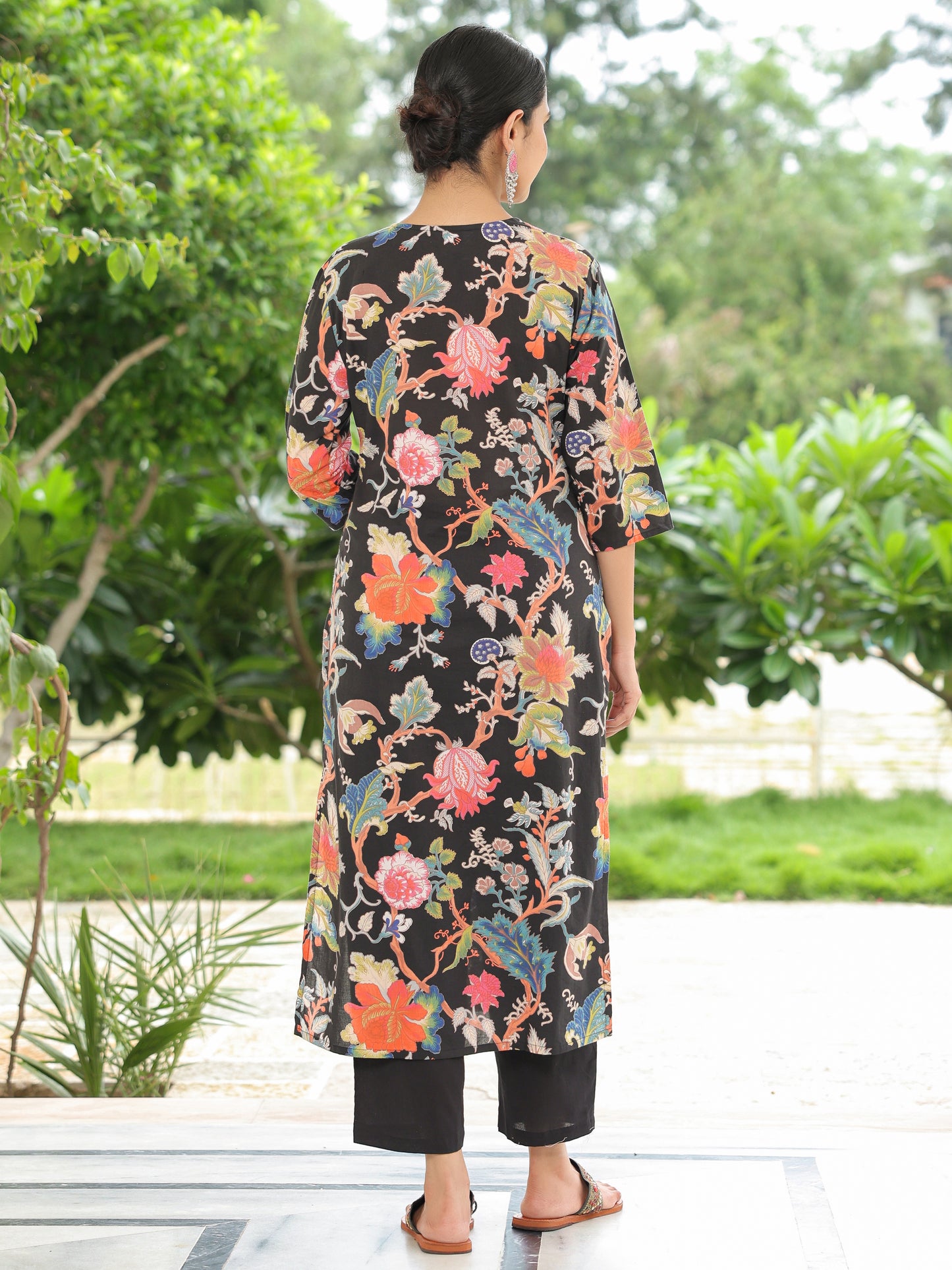 Soft Cotton Floral Kurta