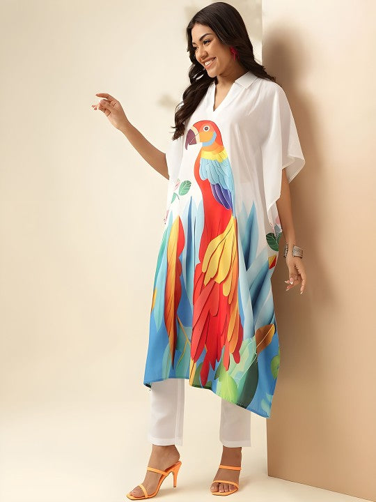 Printed Pure Cotton Tunic & Trousers Co-Ords