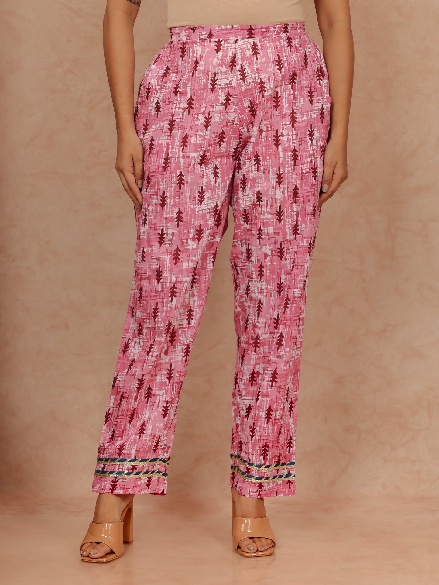 Soft Cotton Floral Crop Pant