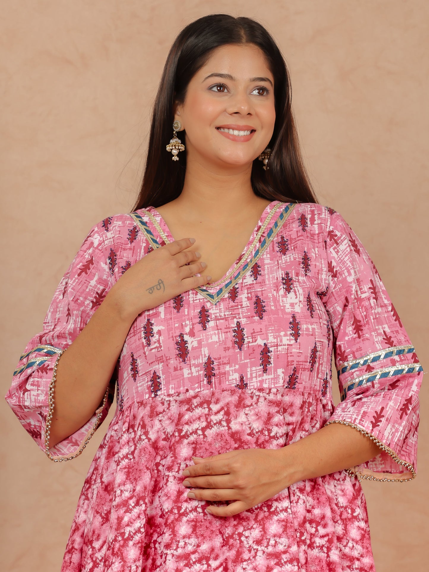 Soft Cotton Abstract Kurta