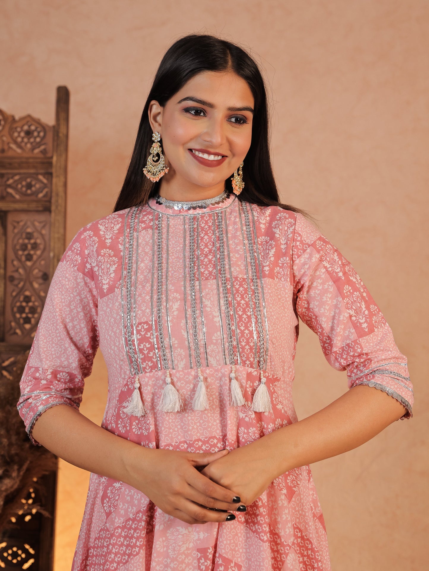 Soft Cotton Patchwork Kurta